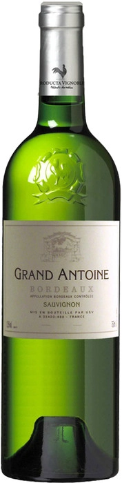 Вино   Chateau Grand Antoine  Sauvignon, Bordeaux AOC   Шато Гранд Антуан Совиньон  2018  750 мл