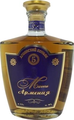 Коньяк армянский Мать Армения  выдежрка 5 лет 750 мл