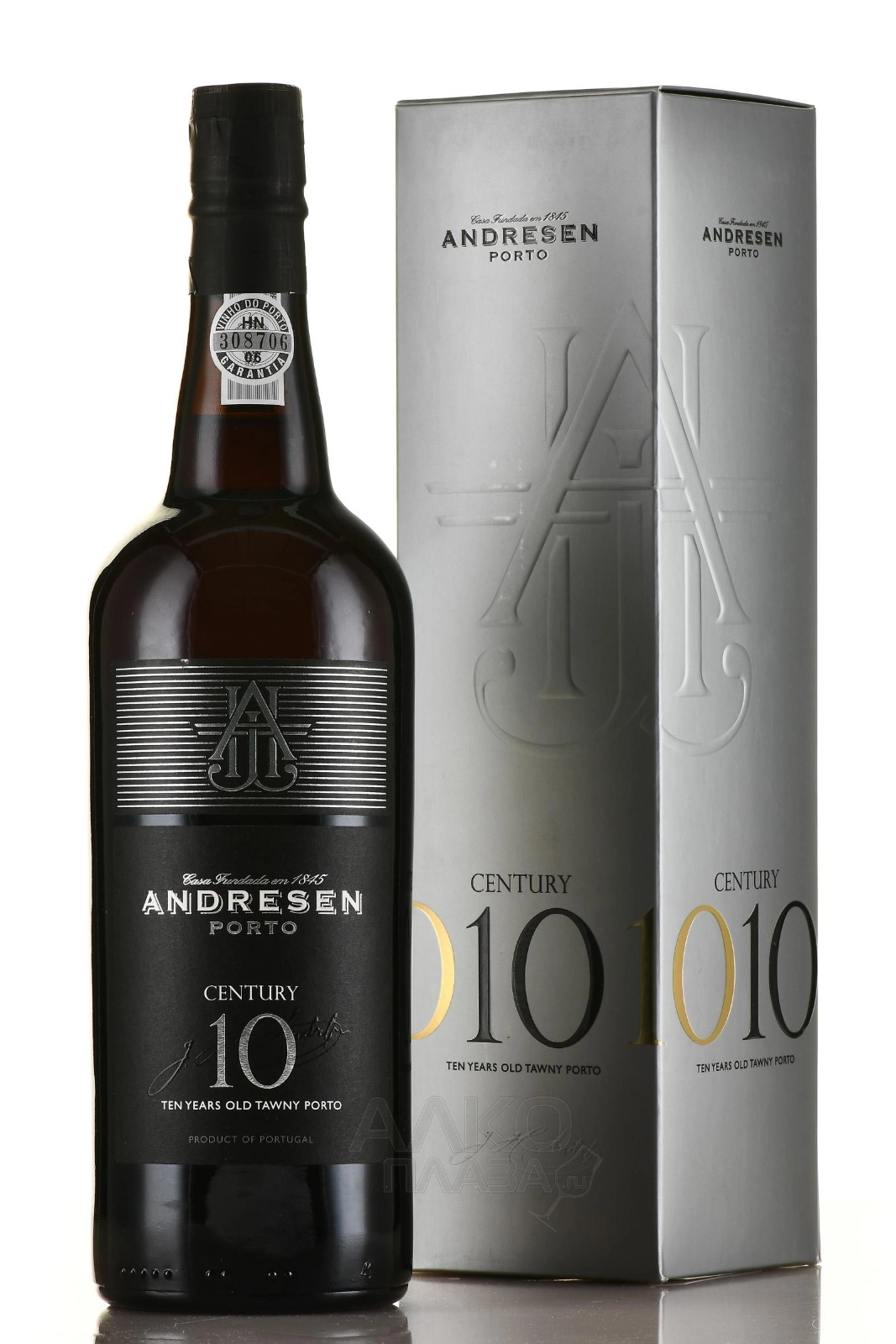 Вино Andresen  Century 10 Years Old Tawny Port  gift box  750 мл
