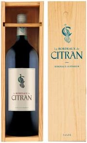 Вино Le Bordeaux de Citran Rouge Bordeaux AOC gift in box Ле Бордо де Ситран Руж в подарочной упаковке 2019 1500 мл