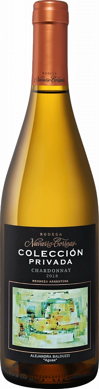 Вино Вodega Navarrо Correas Coleccion Privada Chardonnay   Mendoza DO  Бодега Наварро Корреас Колексьон Привада Шардоне 2019 750 мл