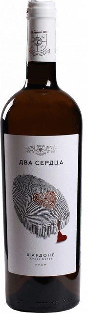 Вино  Авторские вина Павла Пестова "Два сердца"  Шардоне   2019  750 мл