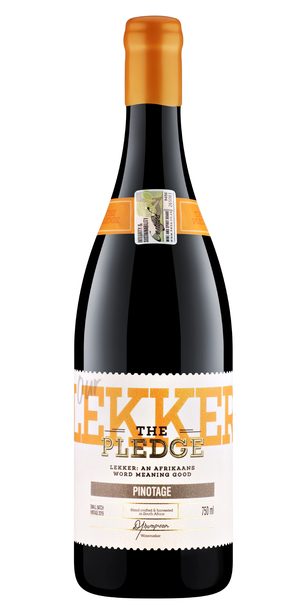 Вино  The Pledge Our Lekker Pinotage   2021   750 мл