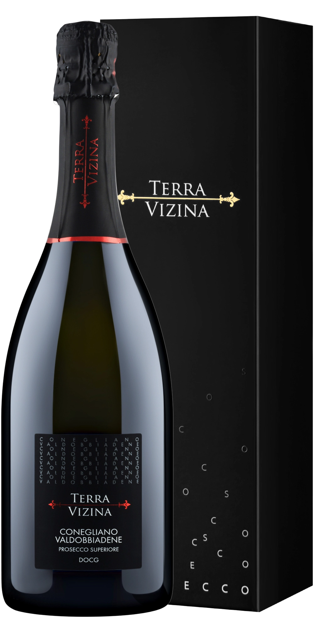 Игристое Вино Terra Vizina Conegliano Valdobbiadene Prosecco Superiore Extra Dry gift box  750 мл