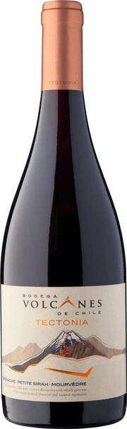 Вино Volcanes  Tectonia"Grenache Petite-Syrah Mourvedre Вольканес  Тектония Гренаш Пти-Сира Мурведр 2016 750 мл