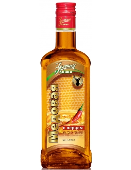 Настойка горькая медовар липовый цвет с перцем 500 мл