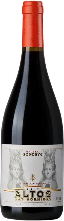 Вино Altos Las Hormigas Malbec Reserve 2020 750 ml