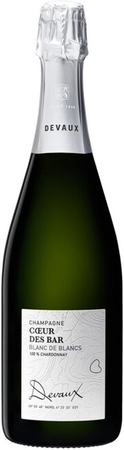 Шампанское Devaux  Coeur des Bar Blanc de Blanc Brut Champagne AOC 750 мл