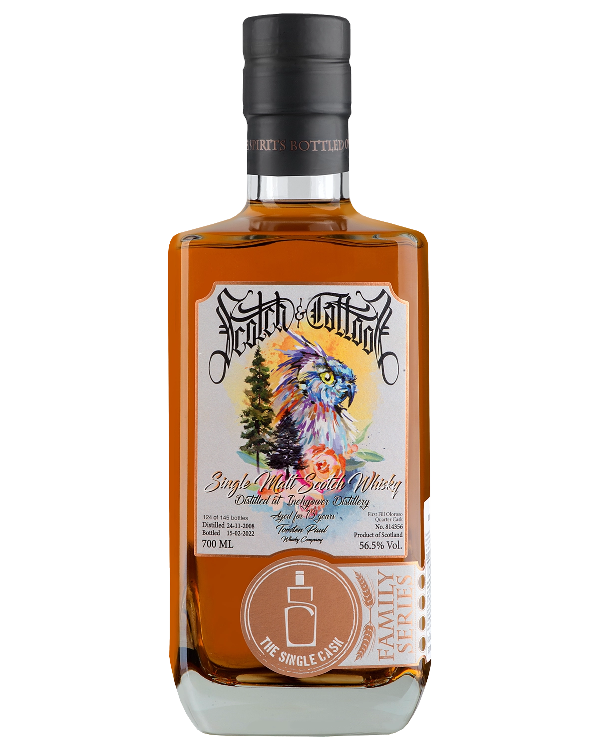 Виски Scotch & Tattoos  Inchgower Cask №814356 13 Years Old  700 мл 