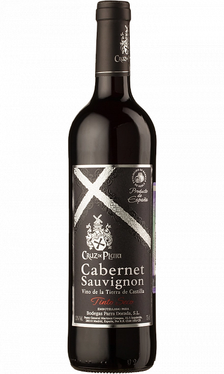 Вино  Cruz de Plata Cabernet Sauvignon seco CRUZ de PLATA  Крус де Плата Каберне Совиньон красное сухое Крус де Плата  750 мл