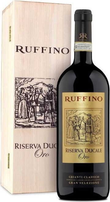 Вино Ruffino Riserva Riserva Ducale Chianti Classico Riserva DOCG in wooden box Руффино Ризерва Дукале Кьянти Классико Ризерва DOCG в деревянной коробке 2017 3000 мл