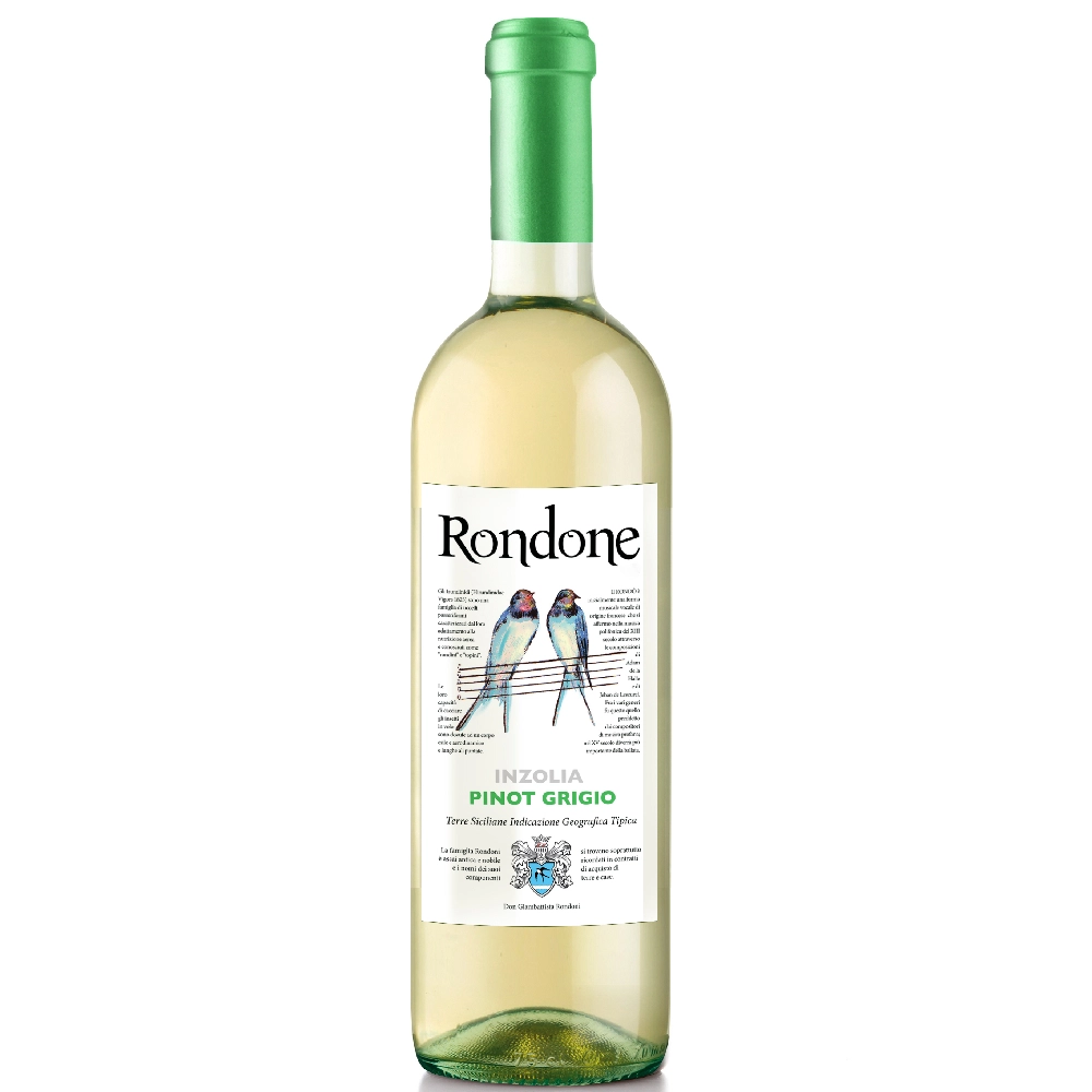 Вино Rondone Inzolia Pinot Grigio Terre Siciliane IGP Settesoli 2022  750 мл 12%