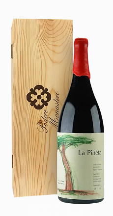 Вино Podere Monastero La Pineta Подере Монастеро, Ля Пинета в подарочной коробке 2021  1500 мл  13,5%