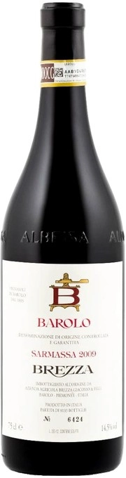 Вино  Brezza  Barolo  Брецца Бароло 2018 750 мл