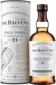 Виски Balvenie Single Barrel Traditional Oak 21 Years Old in tube 700 мл