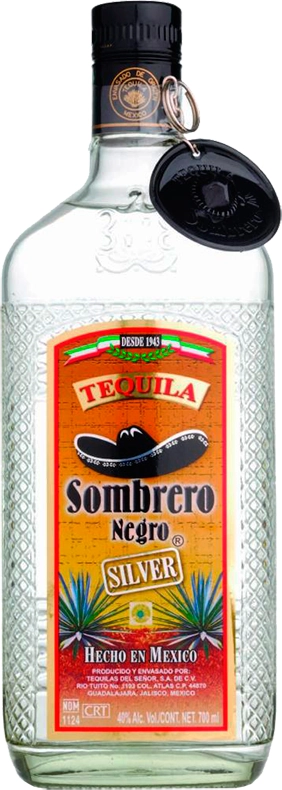Текила Sombrero Negro Silver  700 мл