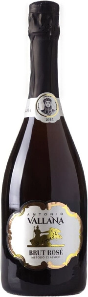 Игристое вино Vallana Brut Rose Metodo Classico  2015 750 мл
