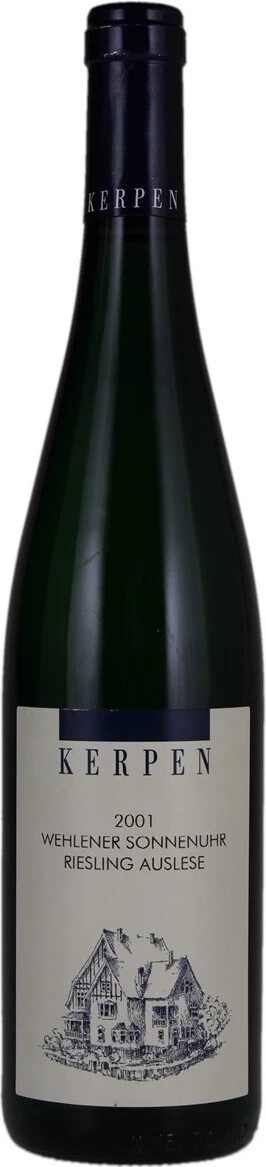 Вино Weingut Kerpen Wehlener Sonnenuhr Riesling Auslese  Pradikatswein Mosel   2001  750 мл  7,5%