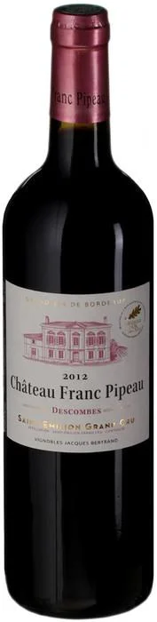 Вино  Cheval Quancard Chateau Franc Pipeau Saint-Emilion Grand Cru AOC Шеваль Канкар Шато Фран Пипо Сент-Эмильон Гран Крю 2012 750 мл