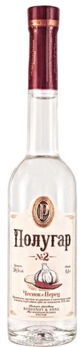 Водка "Polugar" №2, Garlic & Pepper, "Полугар" №2, Чеснок + Перец, 100 мл