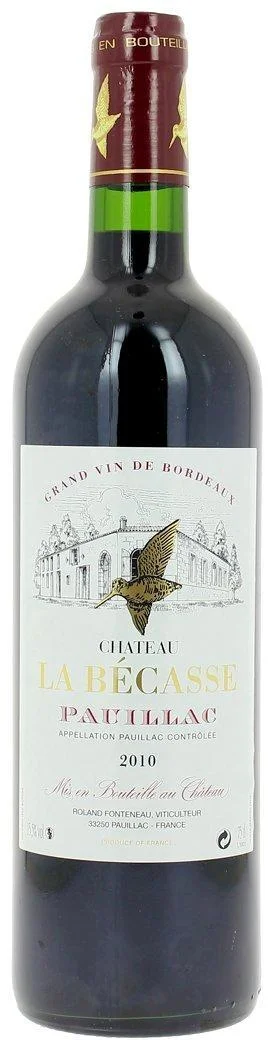 Вино Chateau La Becasse Pauillac AOC   Шато Ля Бекас 2010  750 мл