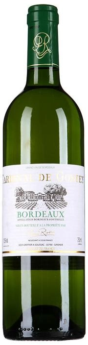 Вино Maison Riviere Cardinal De Gontey Blanc Bordeaux AOC Масон Ривьер Кардинал Де Гонте Блан 2015 750 мл