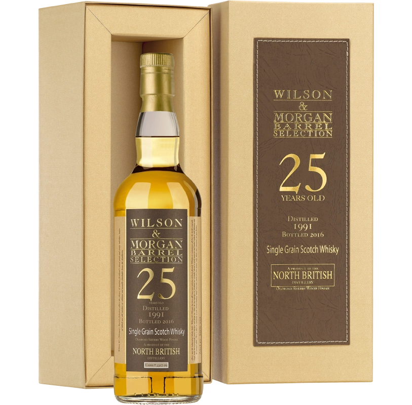 Виски North British Sherry Finish Oloroso №3327-29 Strength 50,0% 70cl., Норд Бритиш Олоросо, 1991,  в подарочной коробке