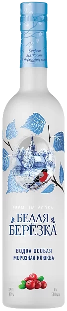 Водка Белая Берёзка  Морозная Клюква 40% 500мл