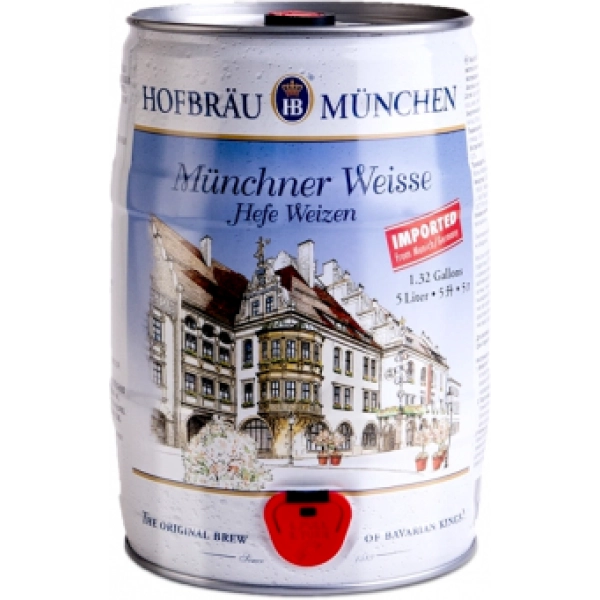 Пиво Hofbrau Munchner Weisse Хофброй Мюнхен Вайс 5000 мл