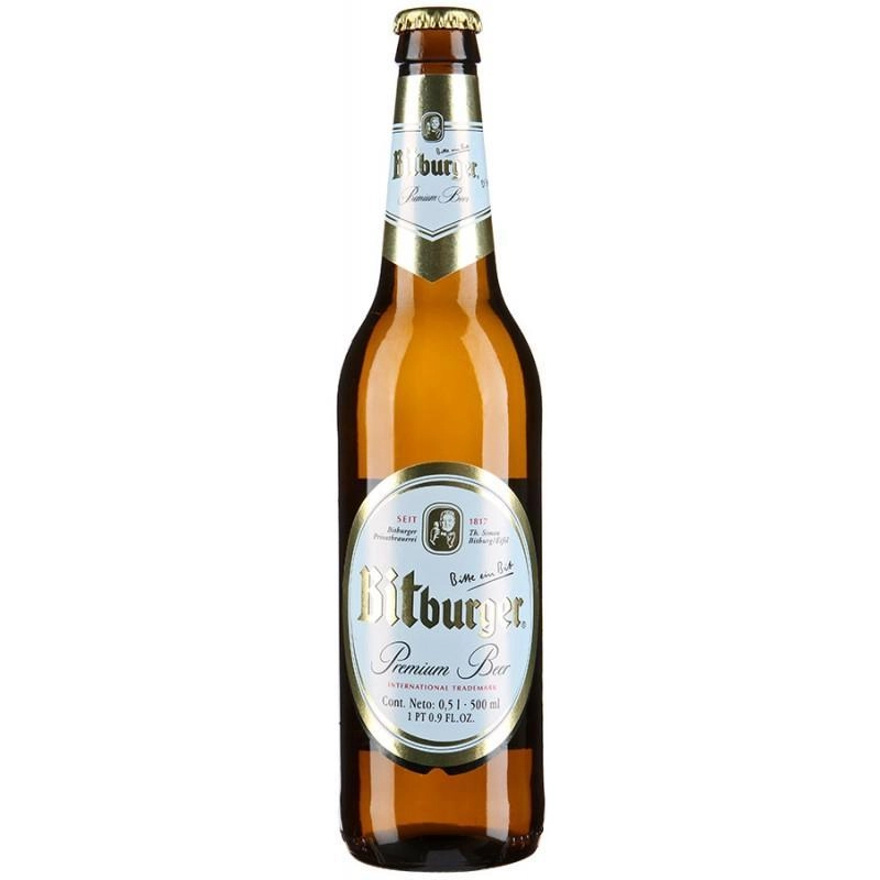Пиво Bitburger Premium Pils Битбургер Премиум Пилс стекло 500 мл