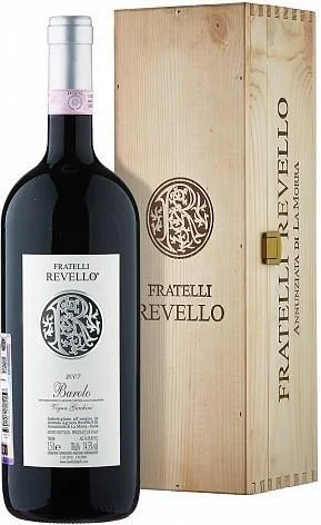 Вино Fratelli Revello, "Vigna Giachini", Barolo DOCG, 2007,wooden box/Вино Фрателли Ревелло, "Винья Гьякини", Бароло, 2007,в деревянной коробке 1500мл