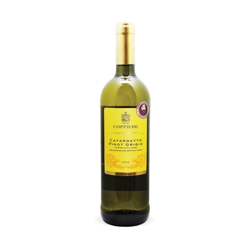 Вино Schenk Italia  CASA DEL COPPIERE CATARRATTO PINOT GRIGIO  Шенк Италия КАСА ДЕЛЬ КОППИЕРЕ КАТАРРАТТО ПИНО ГРИДЖИО белое сухое 750 мл