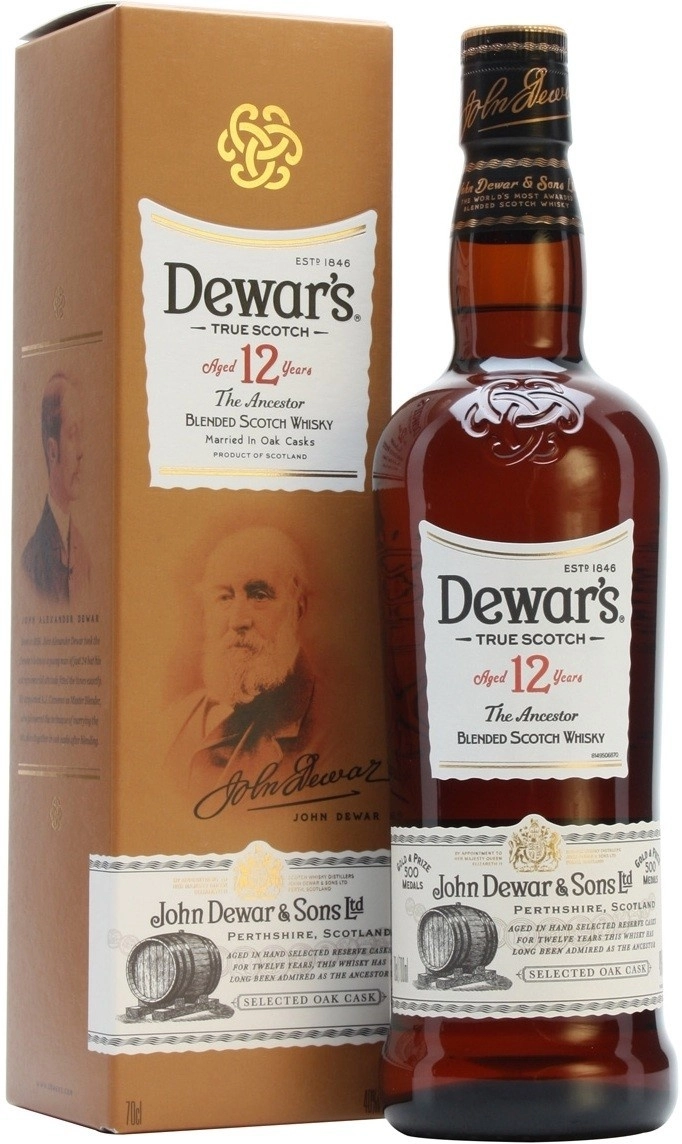 Виски Dewar's Special Reserve, Дюарс Сп.Резерв 12л п/уп 500 мл