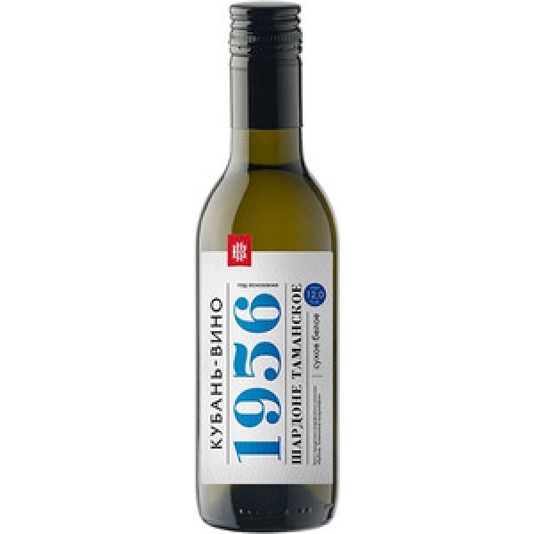 Вино Шардоне Таманское Серия 1956 белое сухое  187 мл