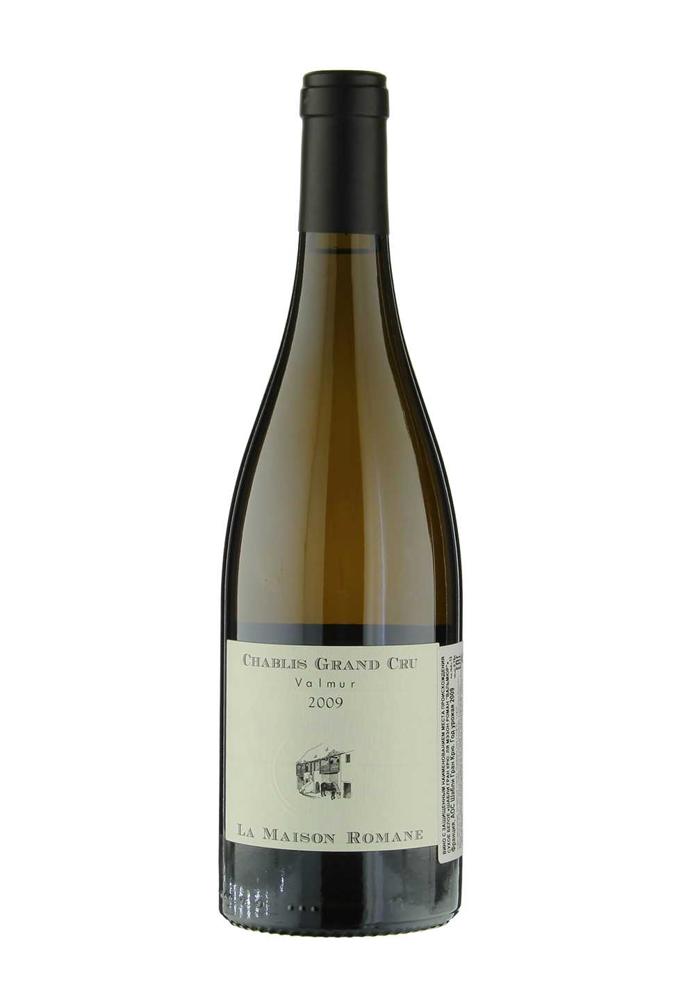 Вино La Maison Romane Valmur Chablis Grand Cru AOC Ля Мезон Роман  Шабли Гран Крю Вальмур  2009 750 мл