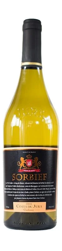 Вино Sorbief  Chadonnay Cotes du Jura AOC Сорбьеф Шардоне  2016 750 мл