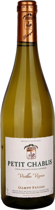 Вино Dampt Freres  Petit Chablis  Vieilles Vignes AOC   2020  750 мл