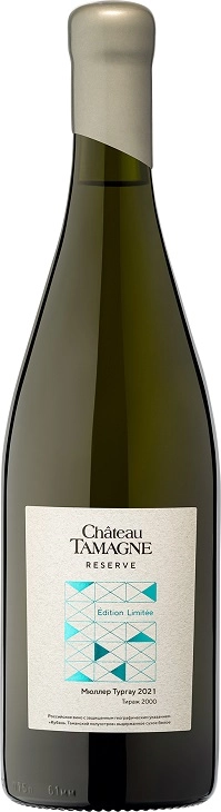 Вино Шато Тамань Резерв. Мюллер-Тургау  2021  750 мл