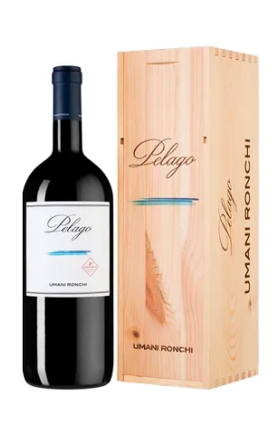 Вино Umani Ronchi Pelago Marche Rosso IGT wooden box Пелаго в подарочной упаковке 2019 1500 мл  14%