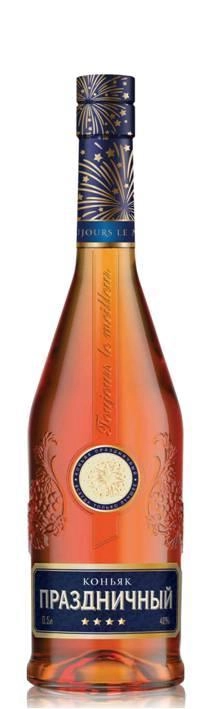 Коньяк Праздничный четырехлетний 500 мл