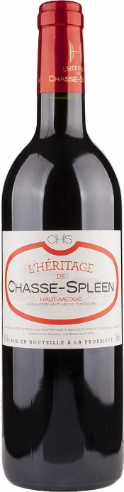 Вино L'Heritage de Chasse-Spleen Haut-Medoc AOC Л'Эритаж де Шасс-Сплин 2012 750 мл