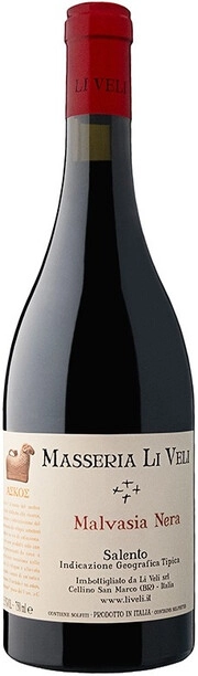 Вино Li Veli Askos Malvasia Nera Salento IGT Ли Вели Аскос Мальвазия Нера 2020 750 мл  13,5%