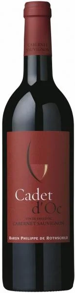 Вино  Cadet d'Oc  Cabernet Sauvignon VDP  Кадэ д'Ок  Каберне Совиньон  2014  750 мл