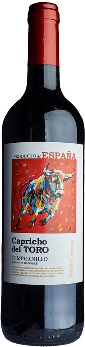 Вино Capricho del Toro  Tempranillo  semi sweet  2021  750 мл