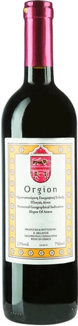 Вино Sclavos Orgion Slopes of Acnos    Склавос  Слопес оф Аэнос   Оргион красное сухое  2020 750 мл  13 %