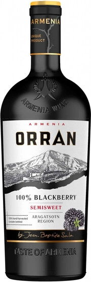 Вино   Orran Pomegranate  Semisweet Орран  ежевичное полусладкое   750 мл