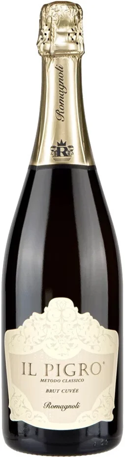 Игристое вино Cantine Romagnoli Spumante Metodo Classico Brut Il Pigro  2021  750 мл 12,5%