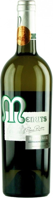Вино  Menuts  Pierre Riviere  Sauvignon-Semillon  Bordeaux AOC   2015 750 мл
