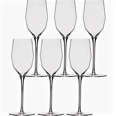 Набор  из  6-ти  бокалов  для игристого вина MarkThomas  Double Bend Champagne  Марктомас Дабл Бенд Шампань  240 мл