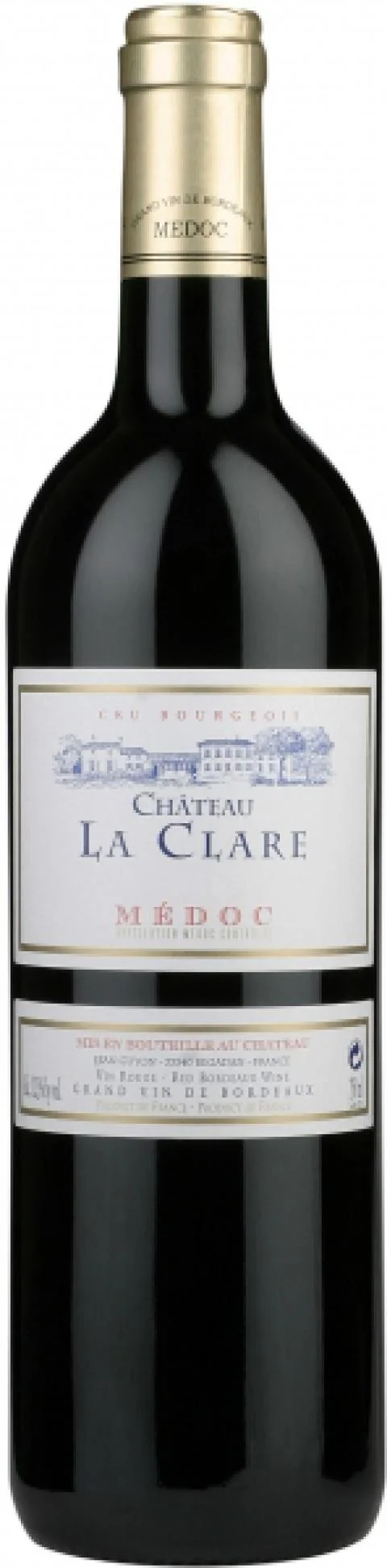Вино Chateau La Clare Cru bourgeois Шато Ля Клар Крю Буржуа 2012 750 мл